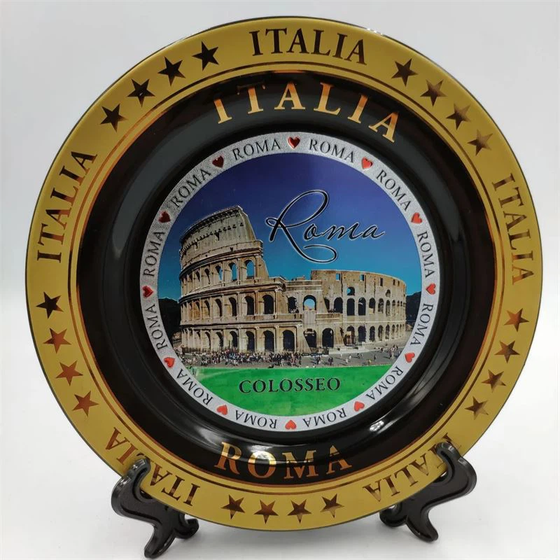 Plat commemoratiu de ceràmica personalitzat de Roma Souvenirs d'Itàlia