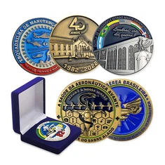 Moneda de desafiament de record del logotip metàl·lic