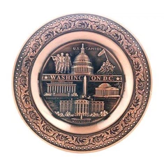 Placa de record de llicència de ciutat turística de metall